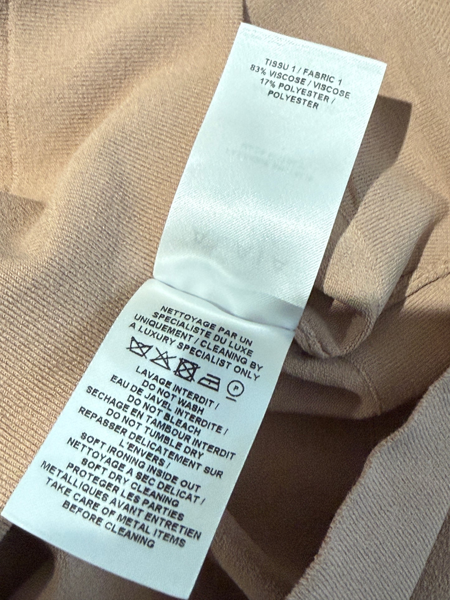 Alaïa nude knit set cardigan skirt