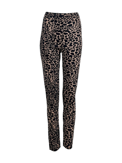 Alaia Fall 2020 Leopard knit leggings