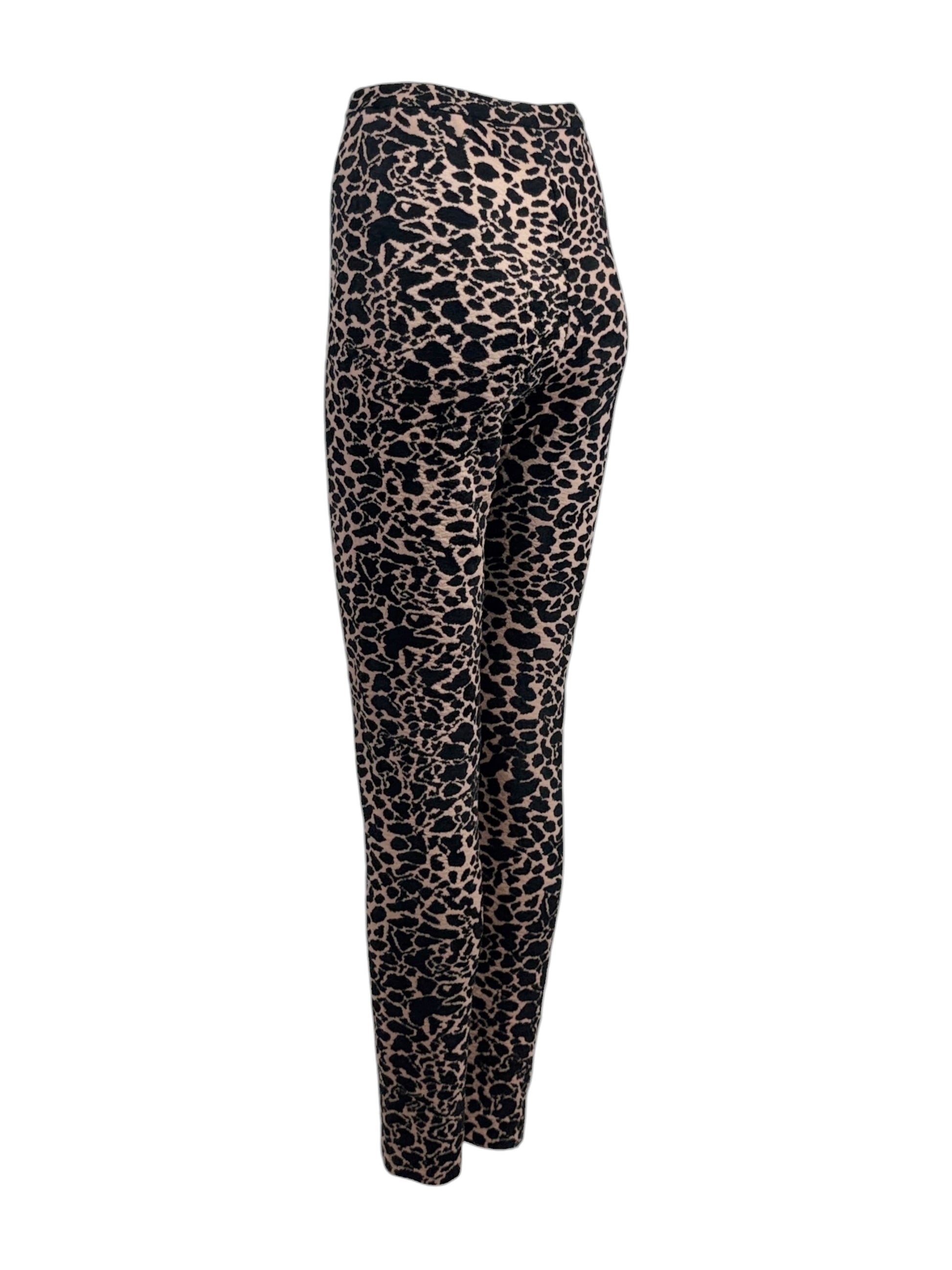 Alaia Fall 2020 Leopard knit leggings
