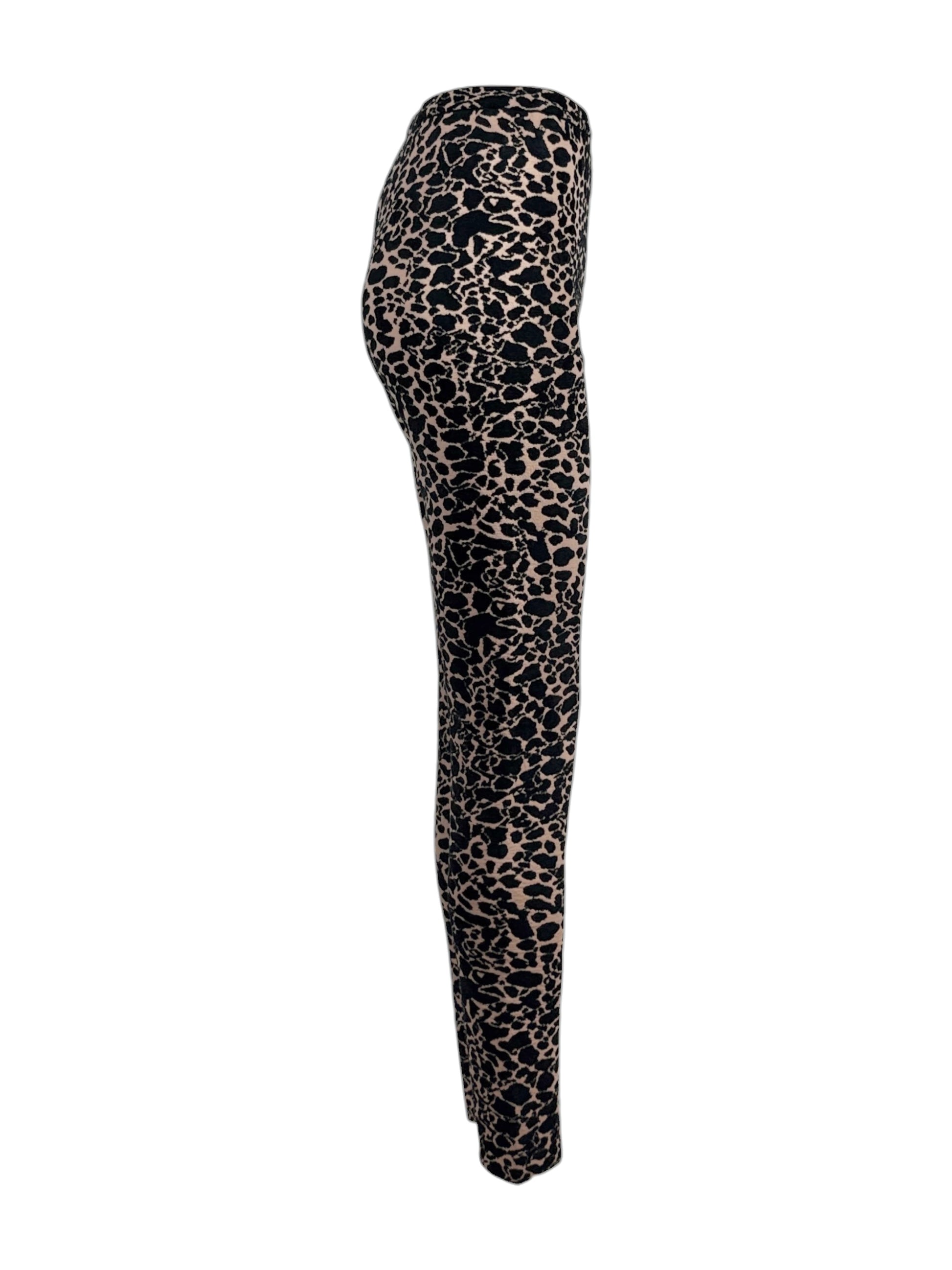 Alaia Fall 2020 Leopard knit leggings