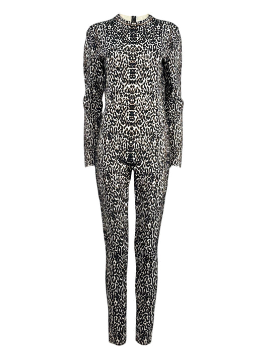 Alaïa Fall 2021 Leopard knit jumpsuit