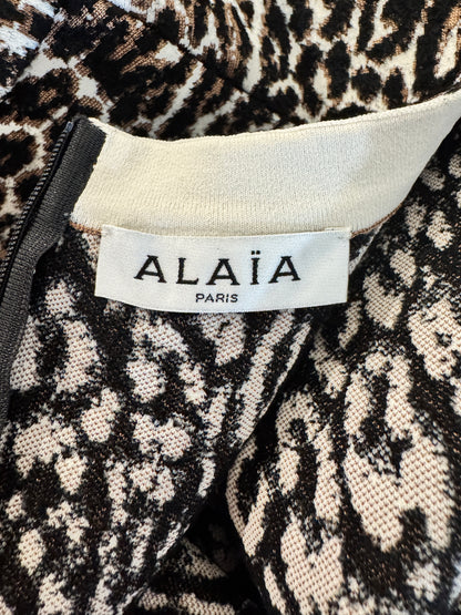 Alaia Fall 2021 Leopard knit jumpsuit