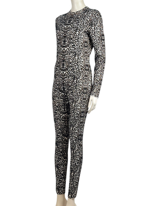 Alaïa Fall 2021 Leopard knit jumpsuit