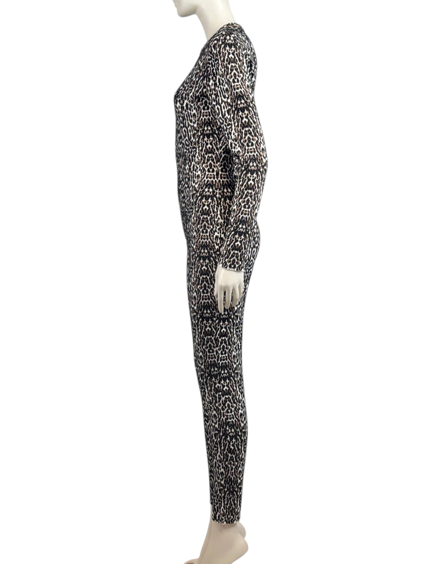 Alaïa Fall 2021 Leopard knit jumpsuit