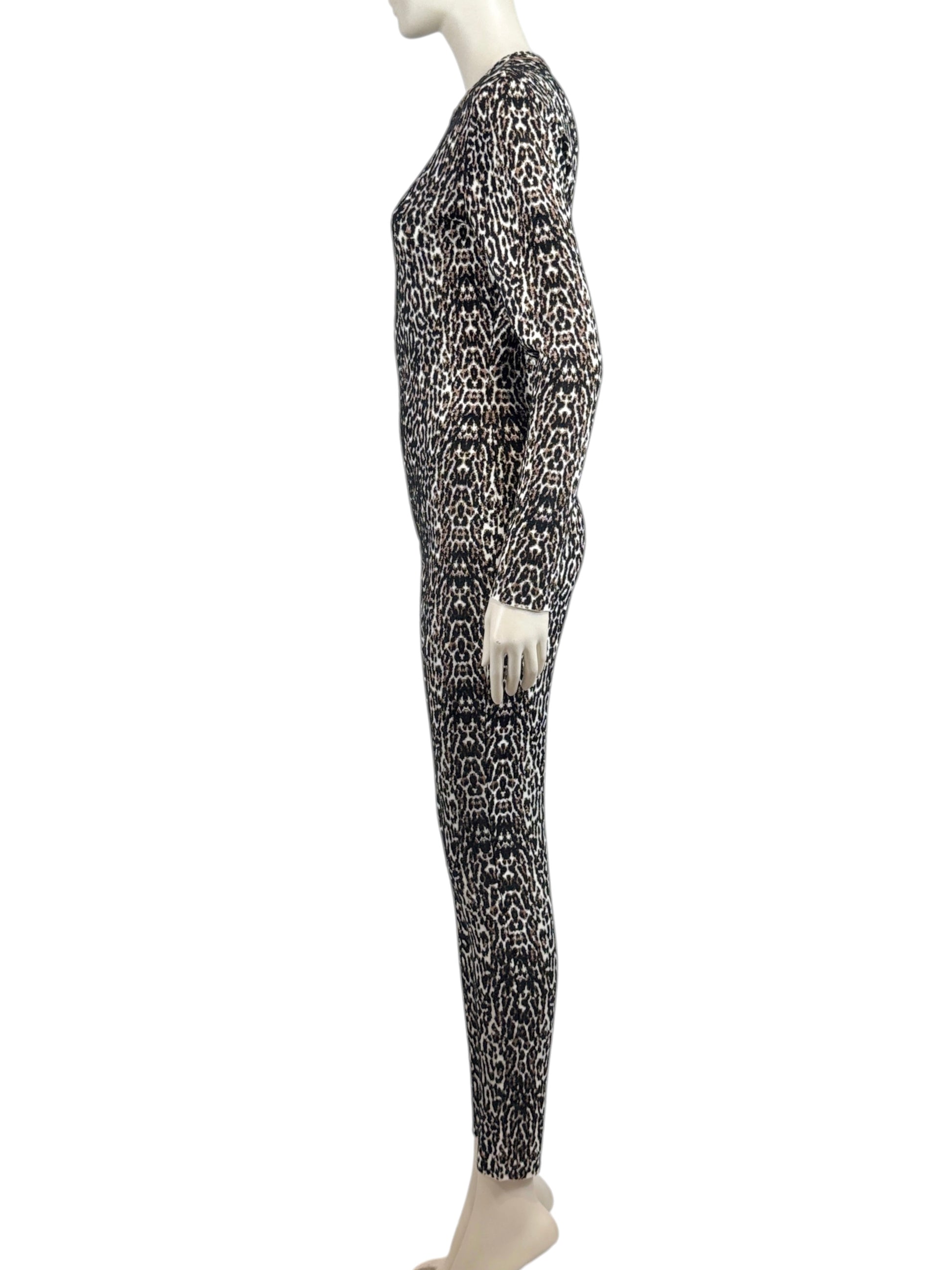 Alaïa Fall 2021 Leopard knit jumpsuit