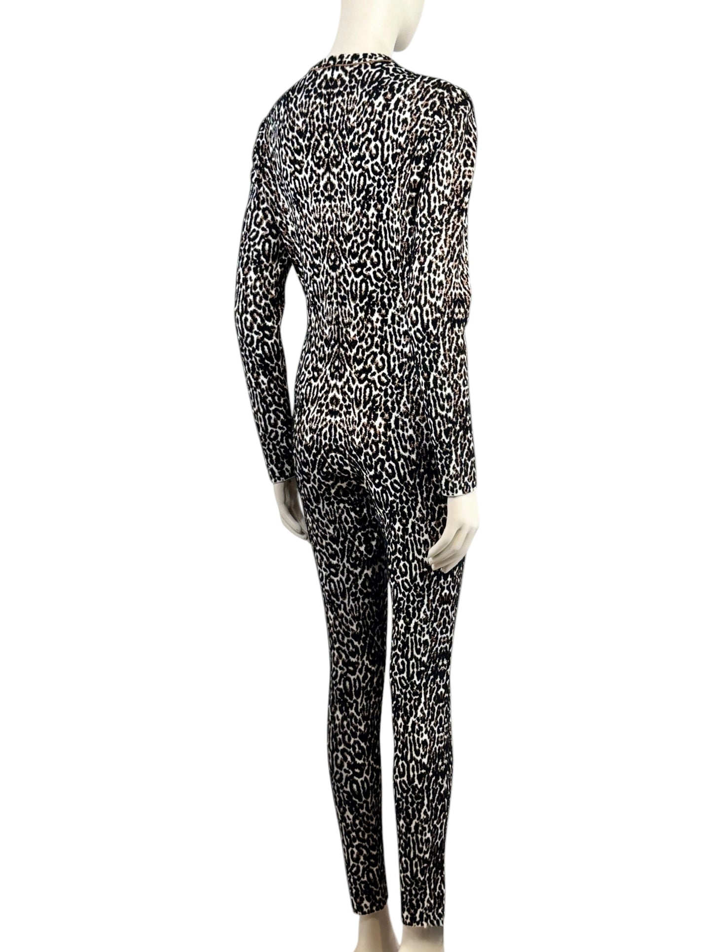Alaïa Fall 2021 Leopard knit jumpsuit