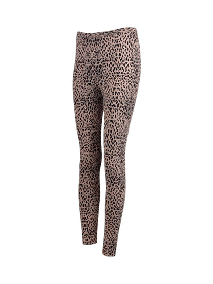 Alaia Spring 2021 Leopard print knit leggings