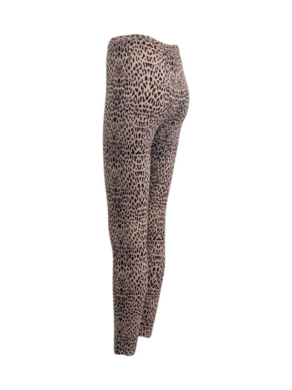 Alaia Spring 2021 Leopard print knit leggings