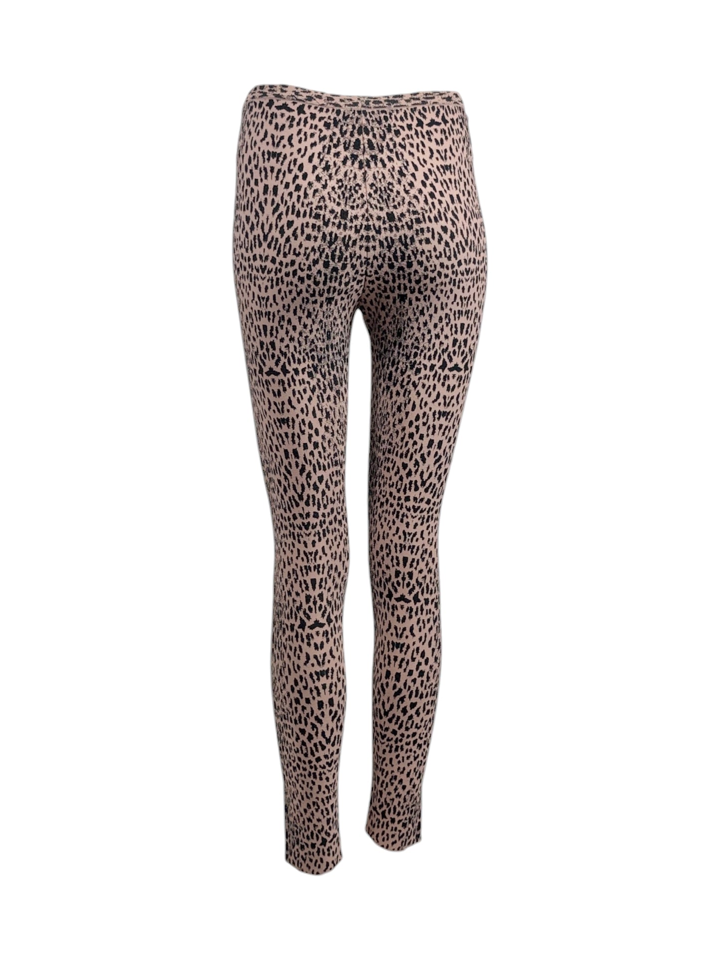 Alaia Spring 2021 Leopard print knit leggings