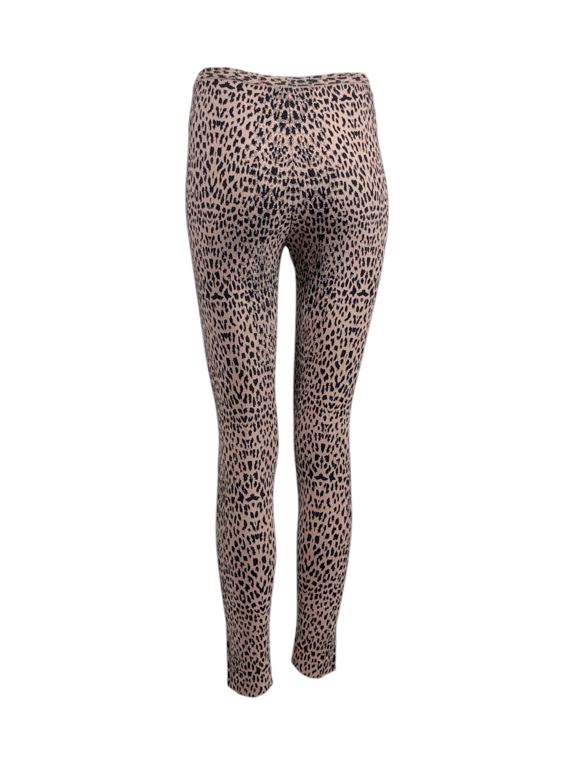Alaia Spring 2021 Leopard print knit leggings