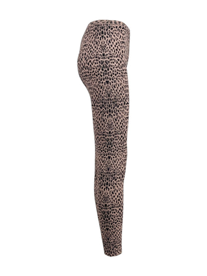 Alaia Spring 2021 Leopard print knit leggings