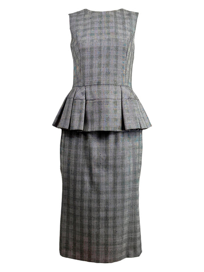 Alexander McQueen Sarah Burton 2014 Prince of Wales grey wool