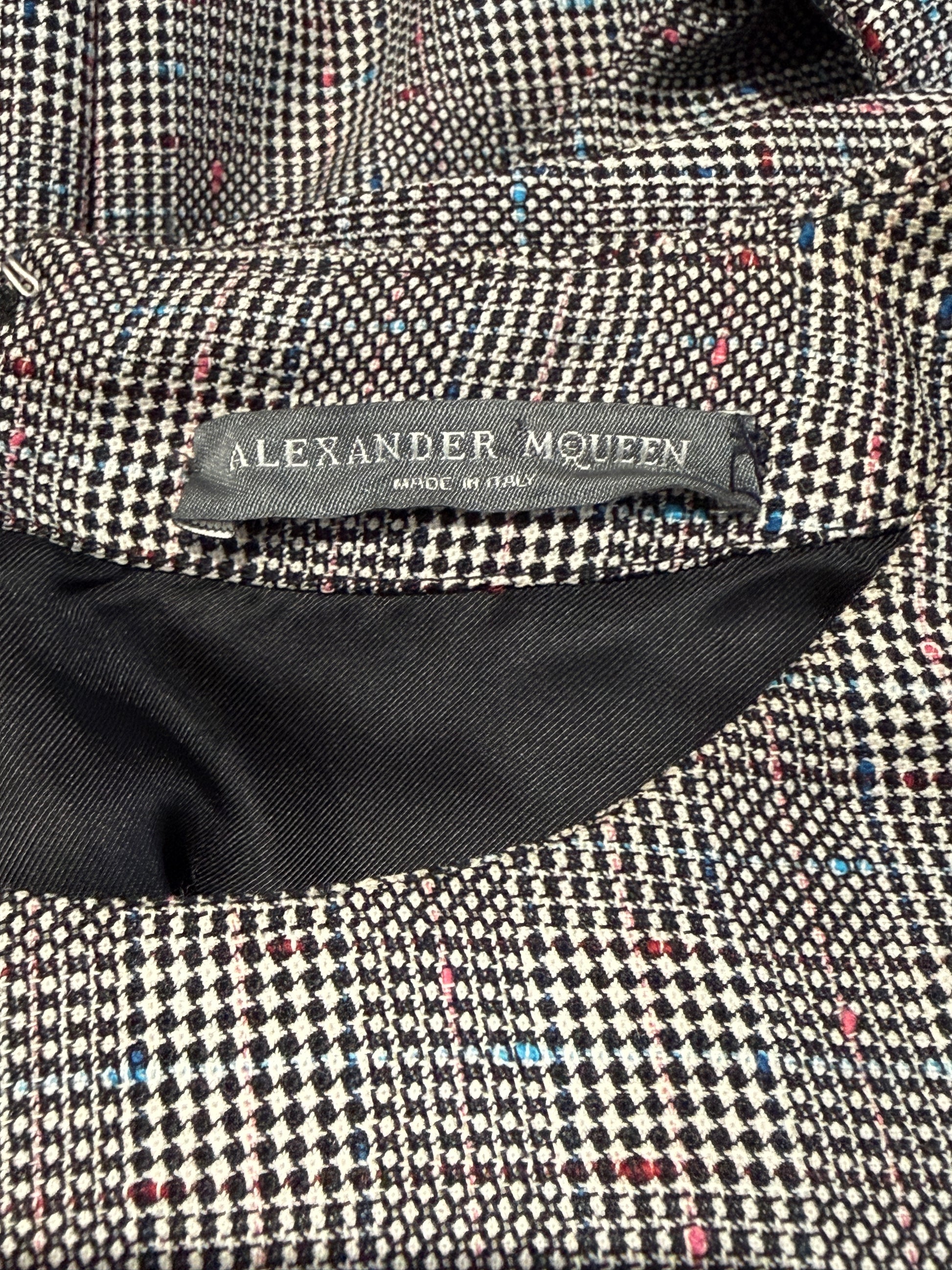 Alexander McQueen Sarah Burton 2014 Prince of Wales grey wool