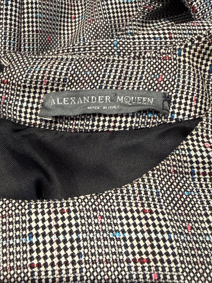 Alexander McQueen Sarah Burton 2014 Prince of Wales grey wool
