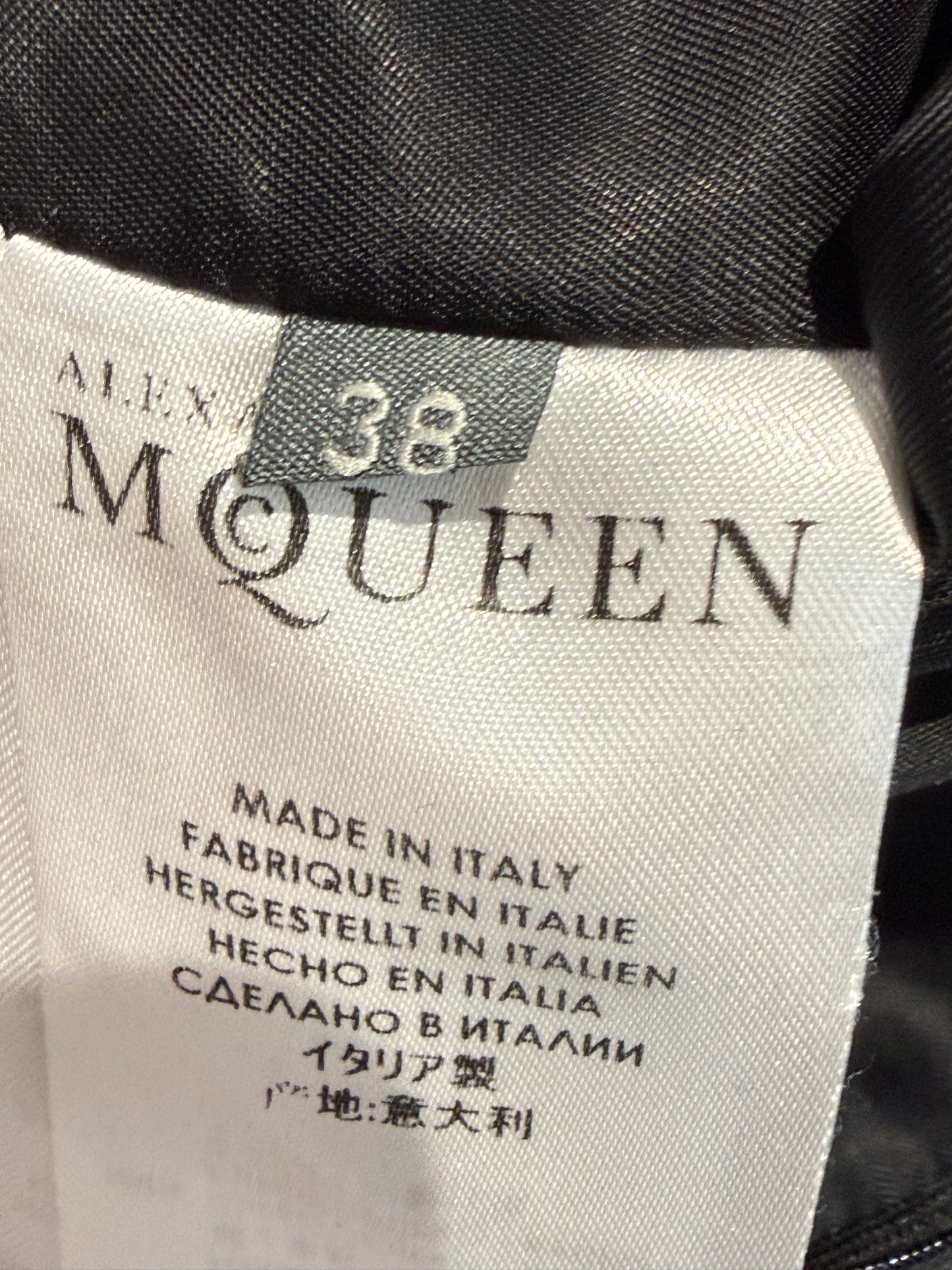 Alexander McQueen Sarah Burton 2014 Prince of Wales grey wool