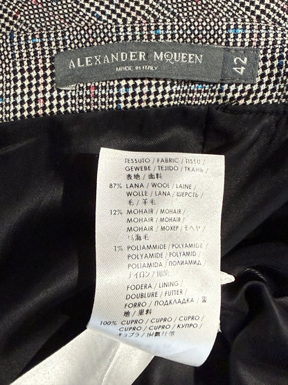Alexander McQueen Sarah Burton 2014 Prince of Wales grey wool