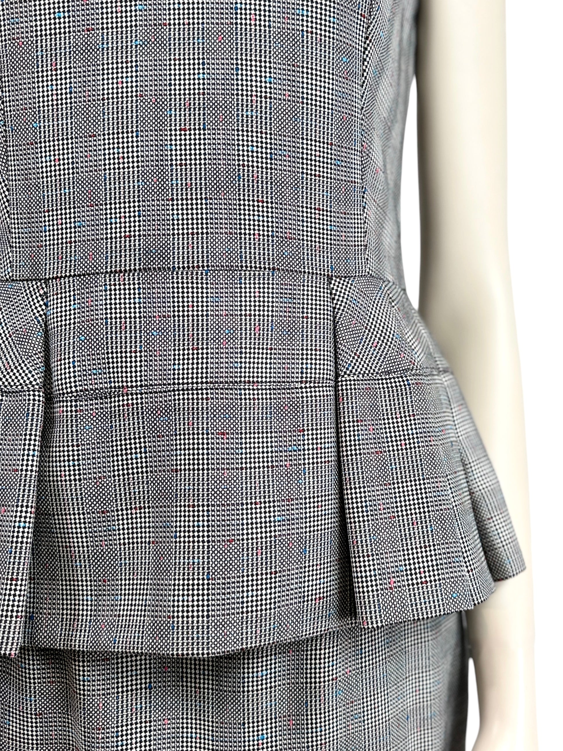 Alexander McQueen Sarah Burton 2014 Prince of Wales grey wool