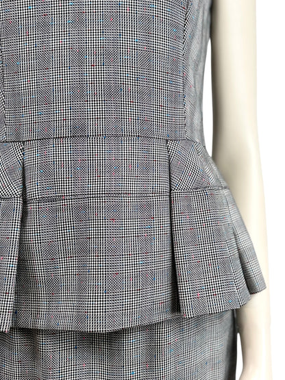 Alexander McQueen Sarah Burton 2014 Prince of Wales grey wool