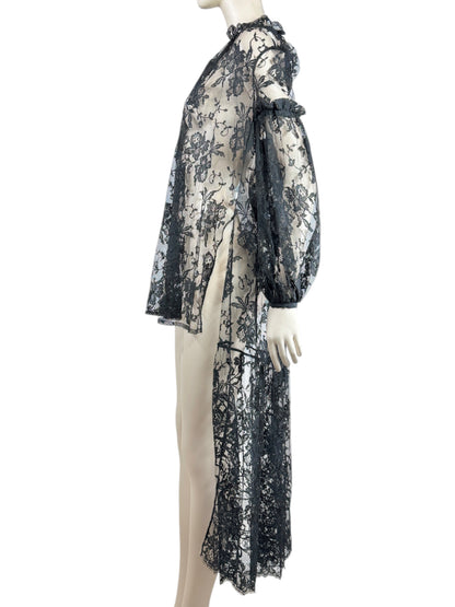 Alexander McQueen Sarah Burton Fall 2013 Black lace tunic