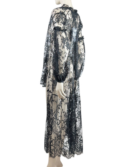 Alexander McQueen Sarah Burton Fall 2013 Black lace tunic