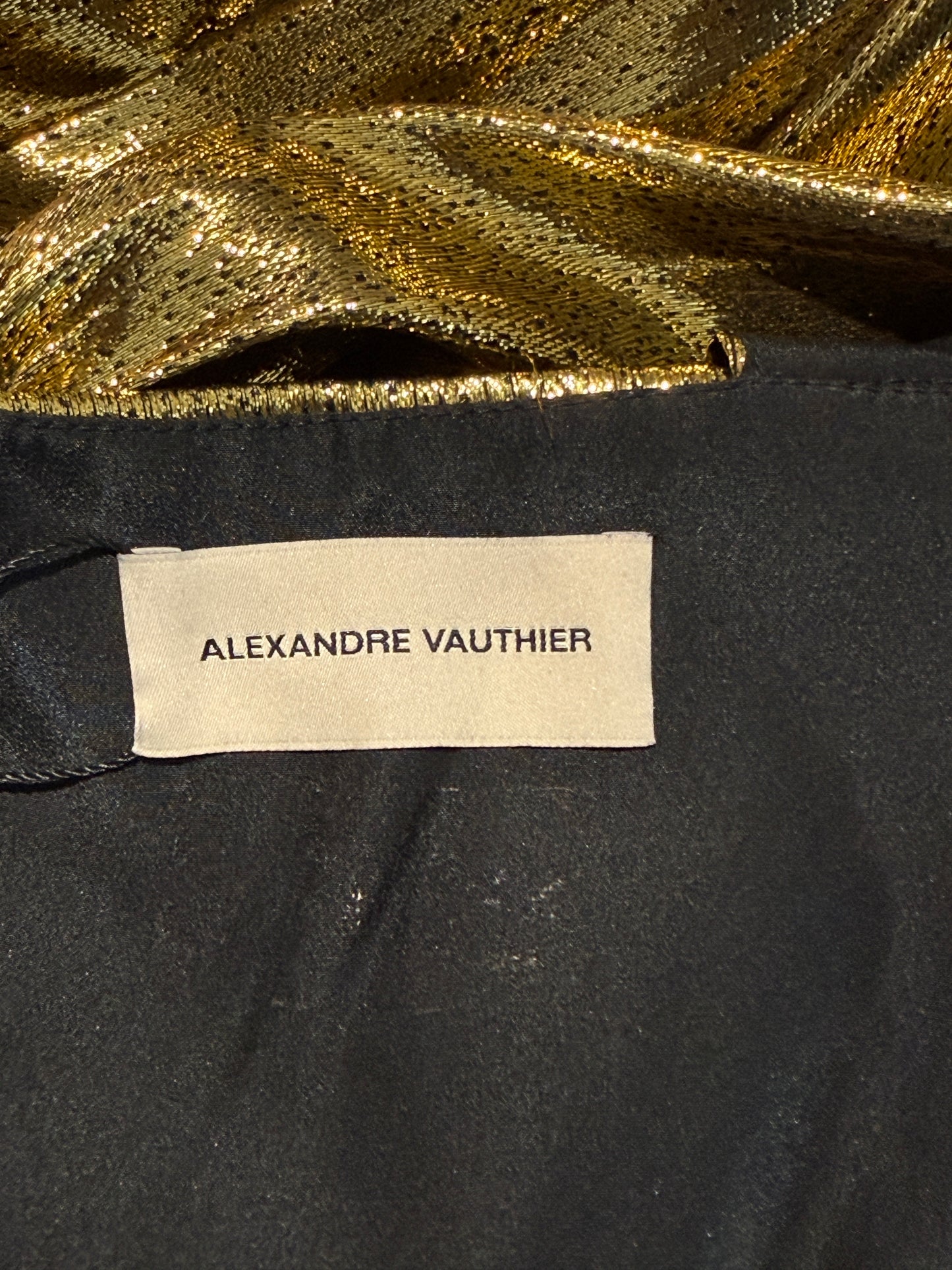 Alexandre Vauthier Spring 2021 Long gold dress