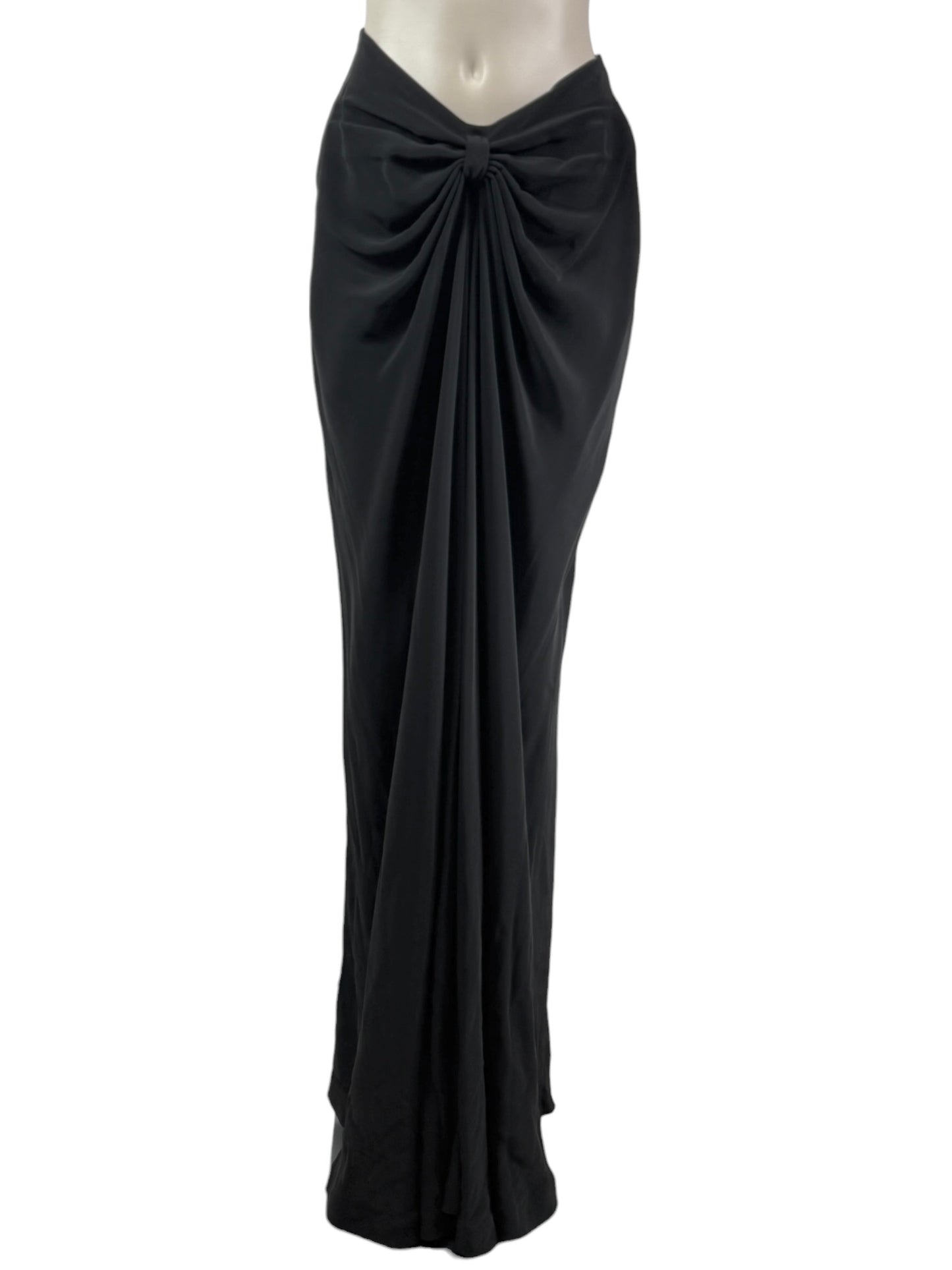 Alexis Mabille - Long draped black skirt