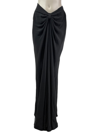 Alexis Mabille - Long draped black skirt