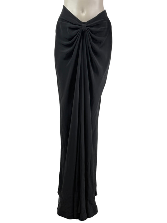 Alexis Mabille - Long draped black skirt