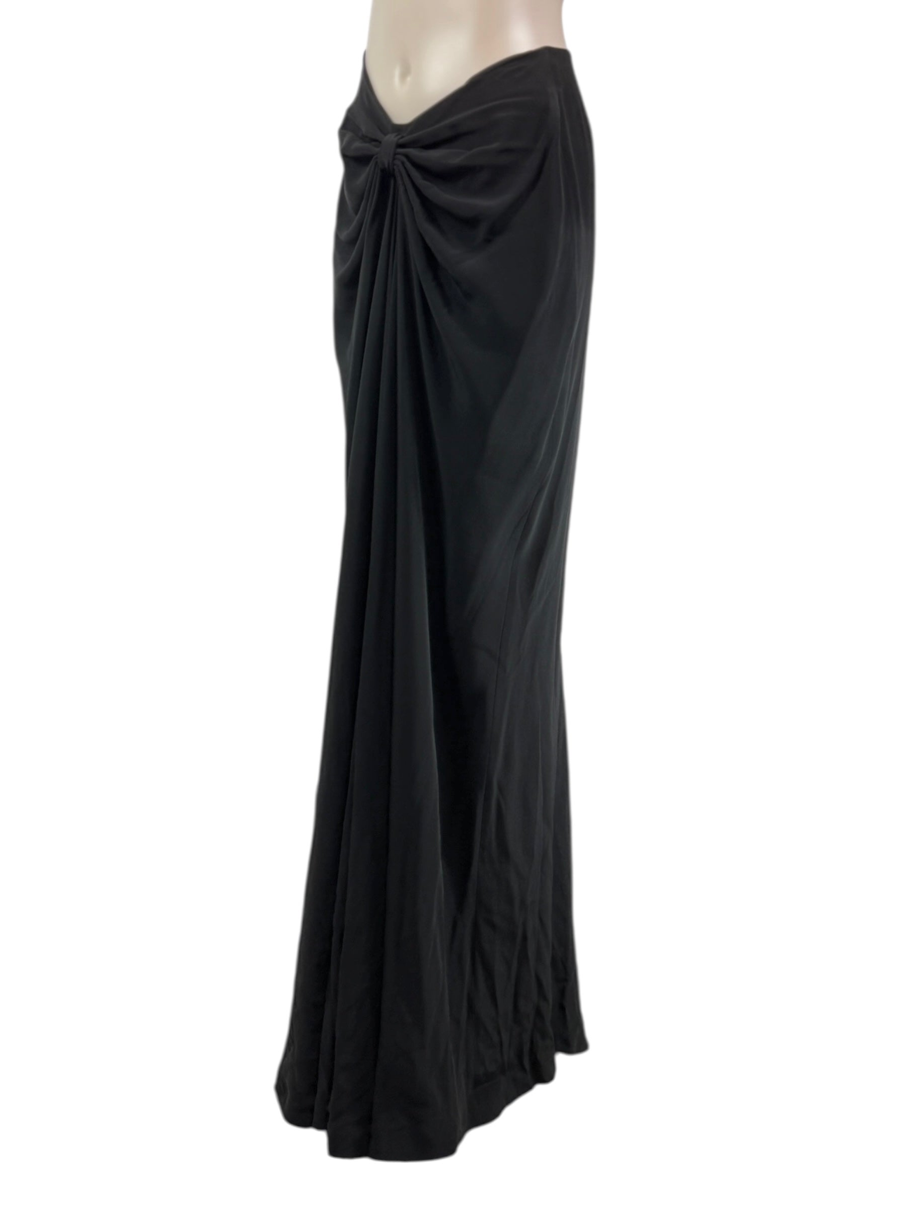 Alexis Mabille - Long draped black skirt