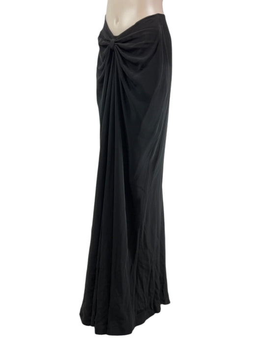 Alexis Mabille - Long draped black skirt