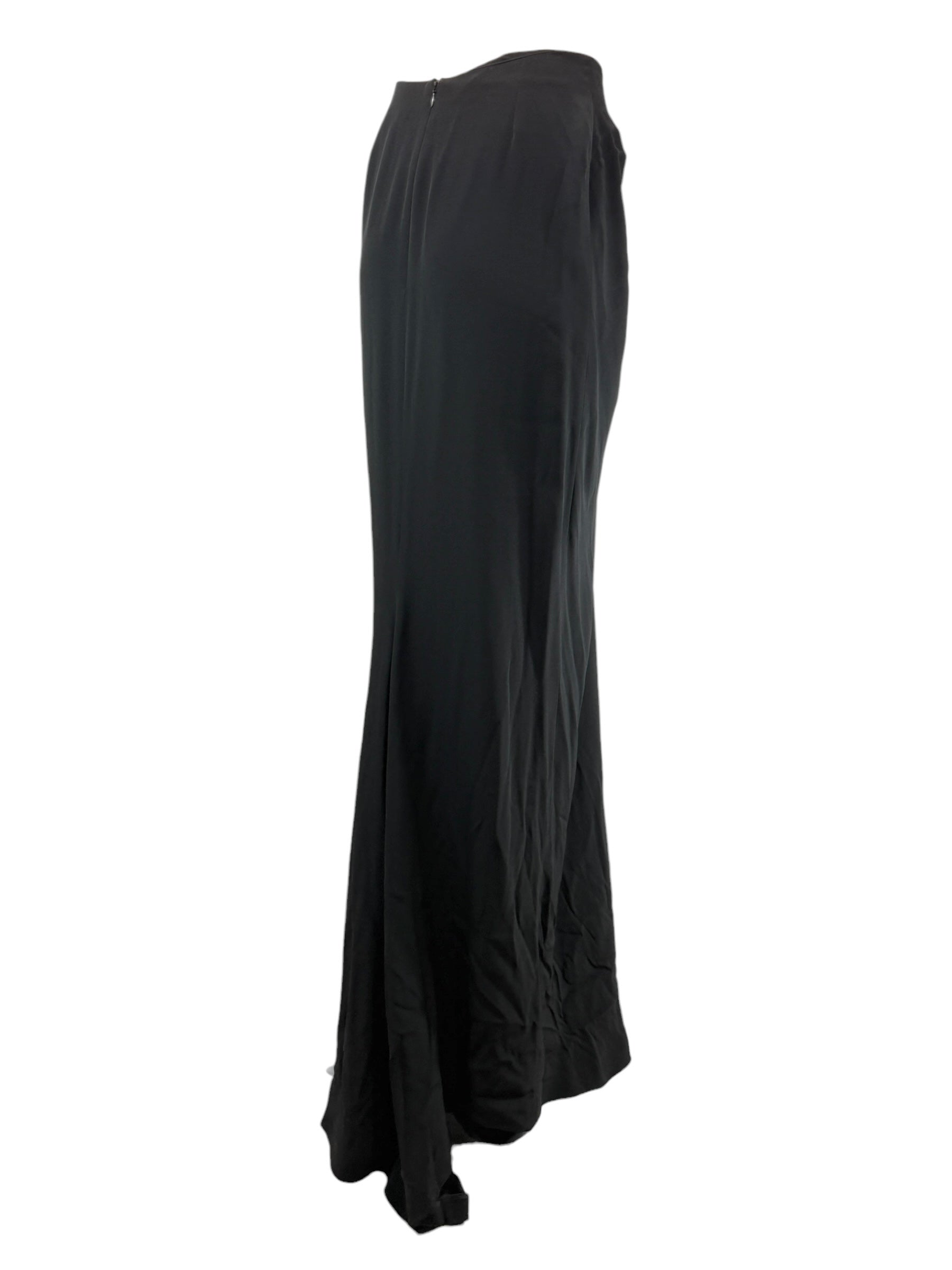 Alexis Mabille - Long draped black skirt