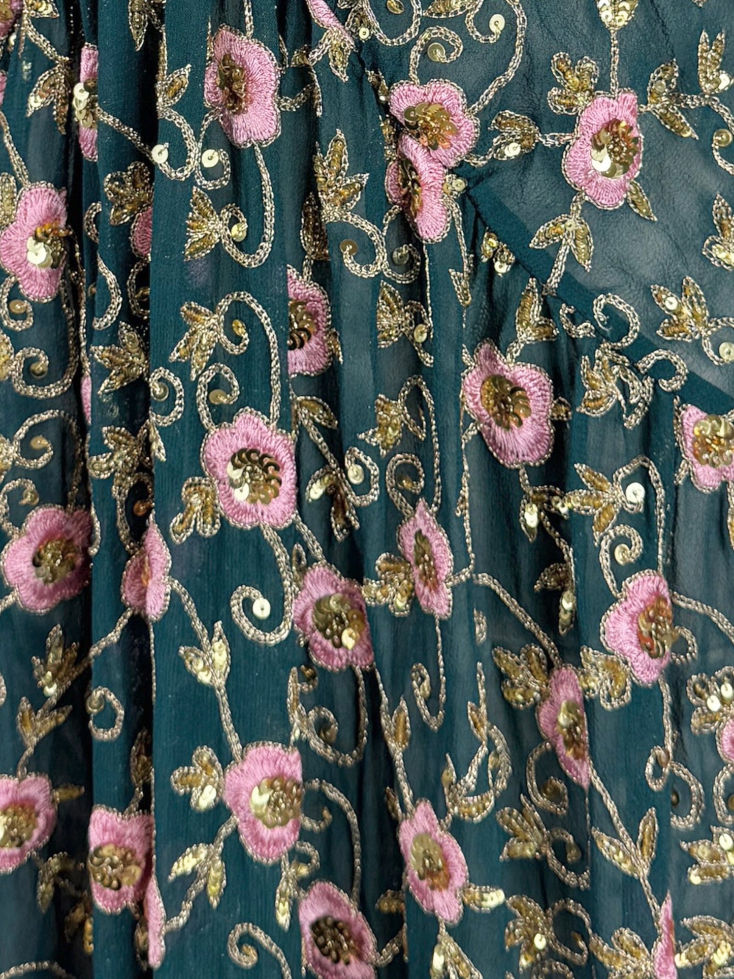 Ashish Spring 2017 Look 17 Maxi crepe silk embroidered Dress