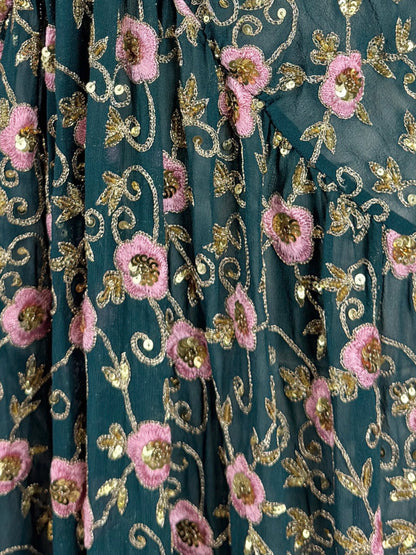 Ashish Spring 2017 Look 17 Maxi crepe silk embroidered Dress