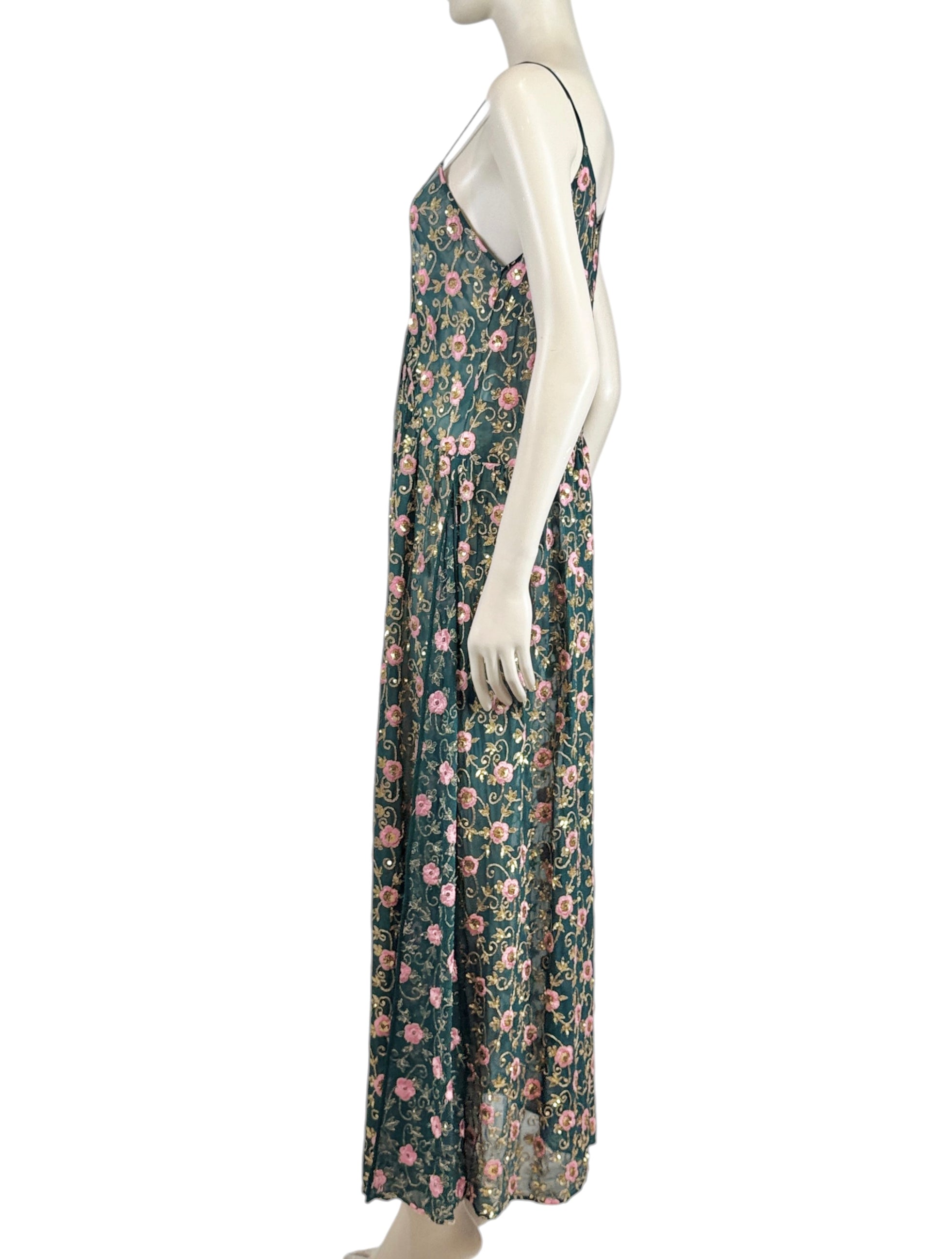 Ashish Spring 2017 Look 17 Maxi crepe silk embroidered Dress