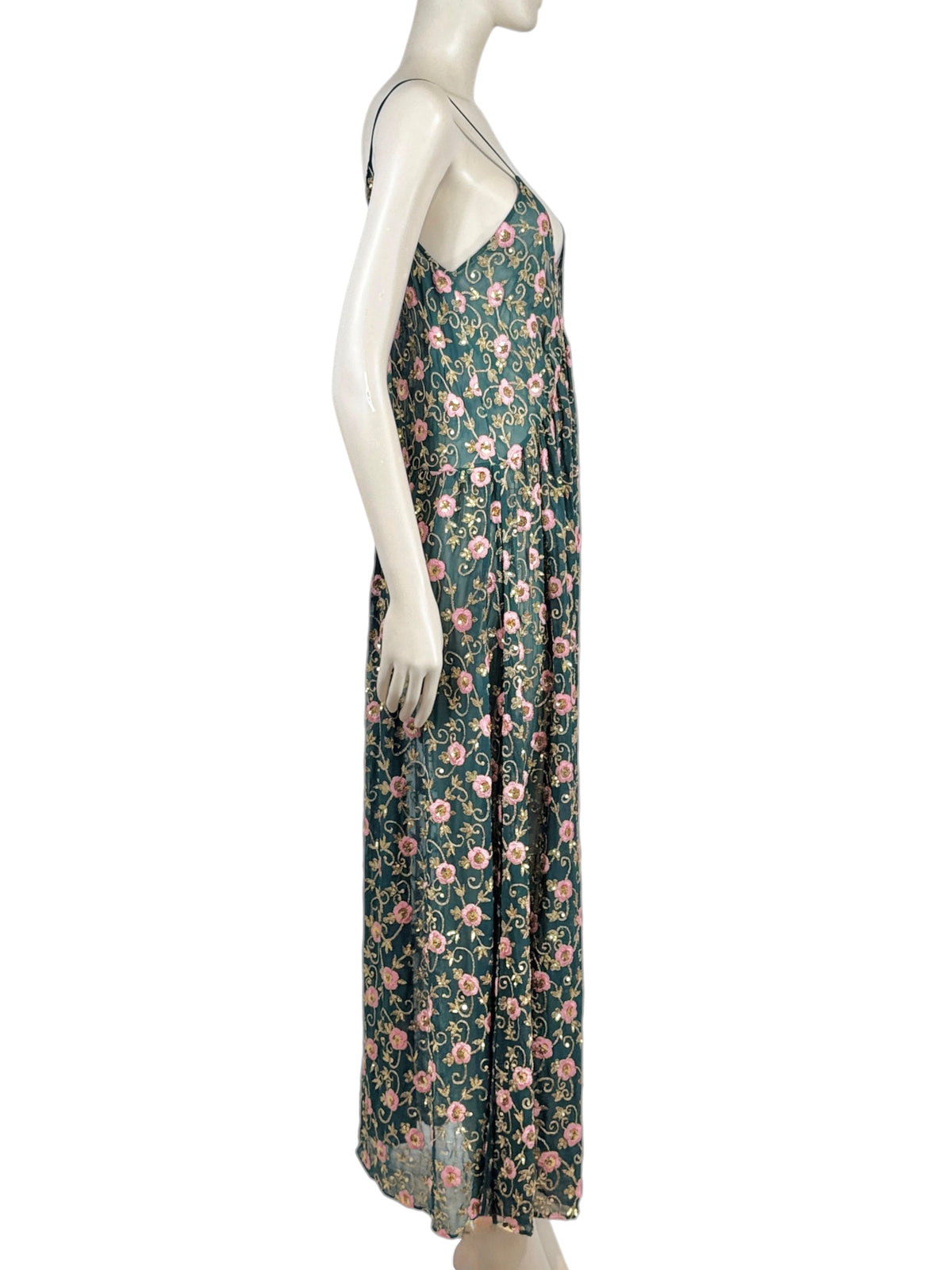 Ashish Spring 2017 Look 17 Maxi crepe silk embroidered Dress