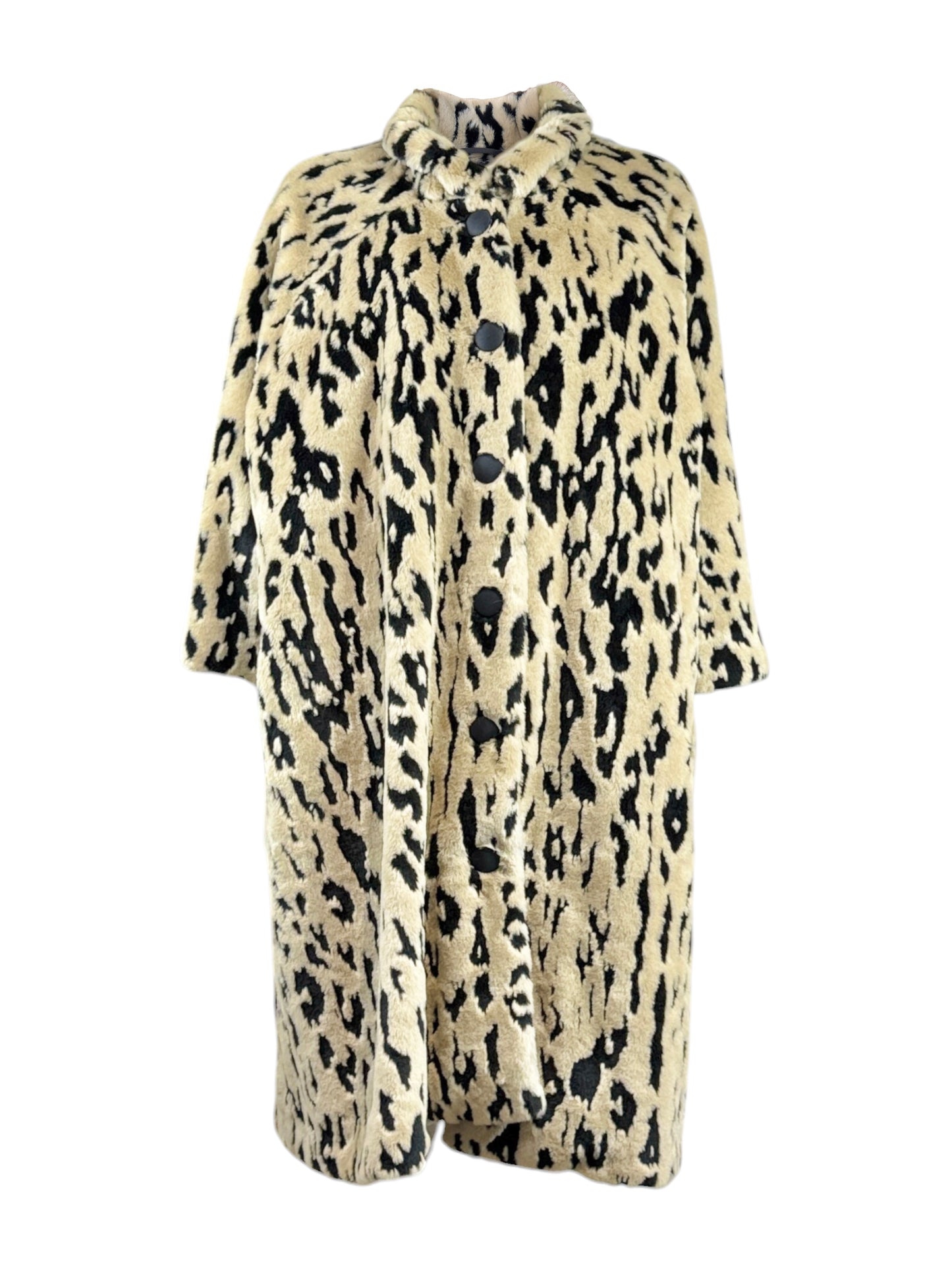 Balenciaga Demna Gvasalia Fall 2017 faux fur leopard coat
