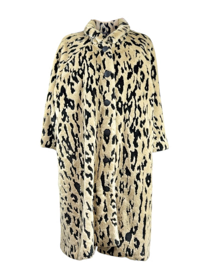 Balenciaga Demna Gvasalia Fall 2017 faux fur leopard coat