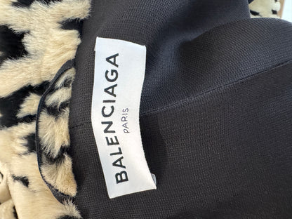 Balenciaga Demna Gvasalia Fall 2017 faux fur leopard coat