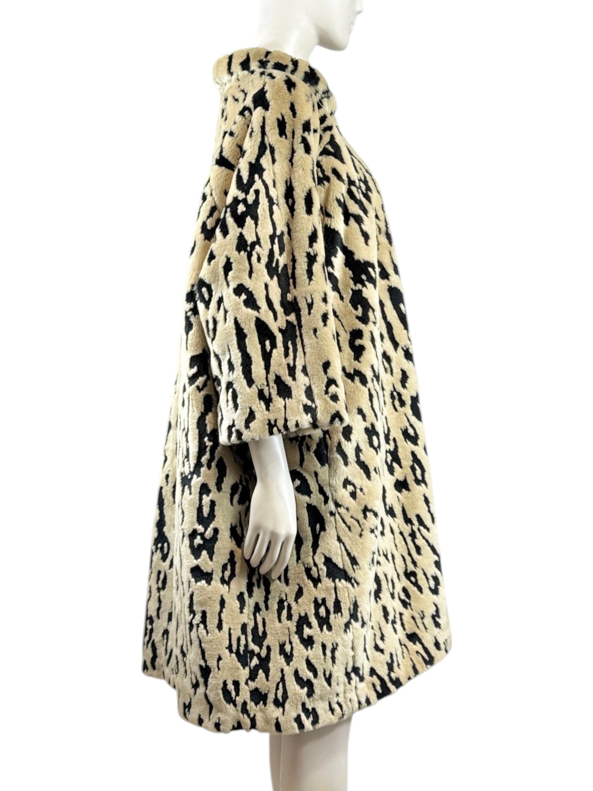 Balenciaga Demna Gvasalia Fall 2017 faux fur leopard coat