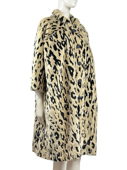 Balenciaga Demna Gvasalia Fall 2017 faux fur leopard coat