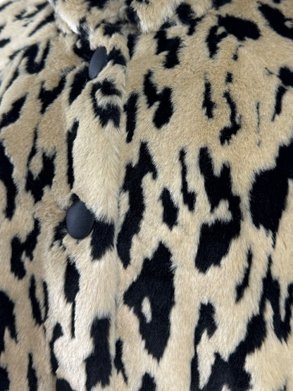 Balenciaga Demna Gvasalia Fall 2017 faux fur leopard coat