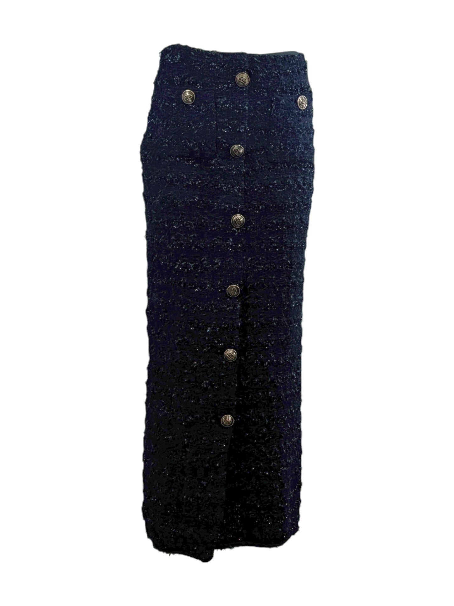 Balenciaga Demna Gvasalia Fall 2022 Maxi black tweed skirt