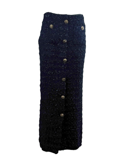 Balenciaga Demna Gvasalia Fall 2022 Maxi black tweed skirt