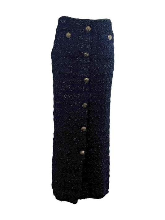 Balenciaga Demna Gvasalia Fall 2022 Maxi black tweed skirt