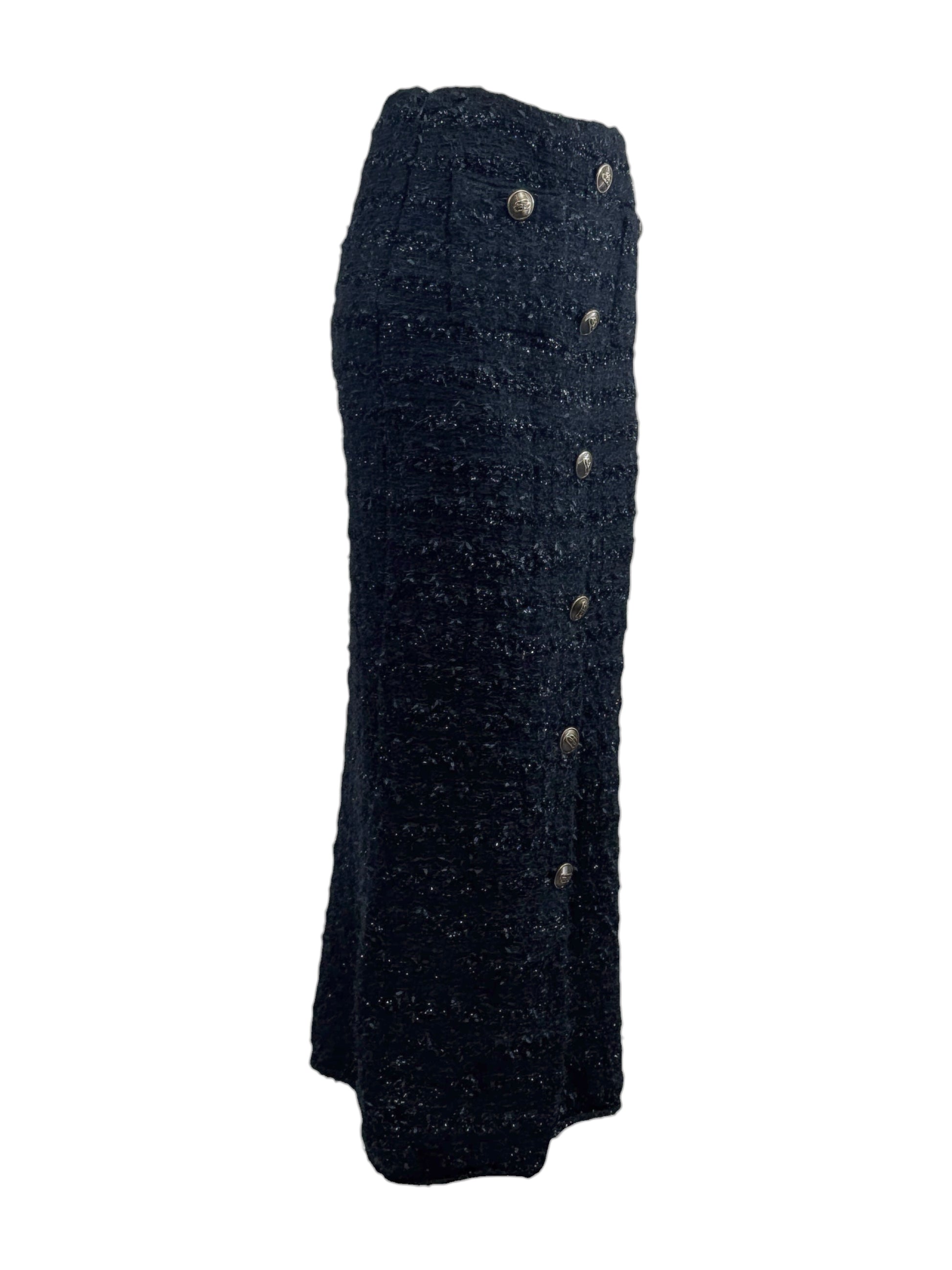 Balenciaga Demna Gvasalia Fall 2022 Maxi black tweed skirt