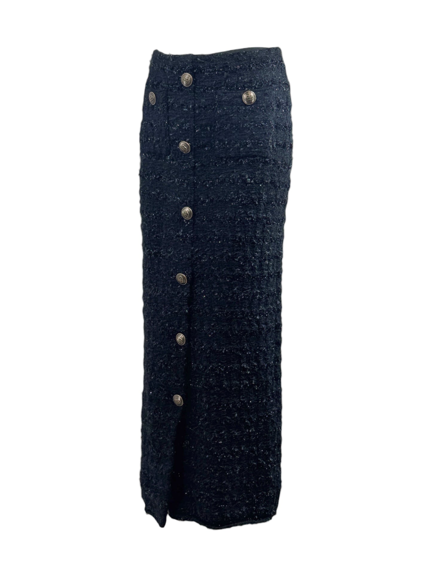 Balenciaga Demna Gvasalia Fall 2022 Maxi black tweed skirt