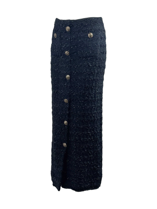Balenciaga Demna Gvasalia Fall 2022 Maxi black tweed skirt