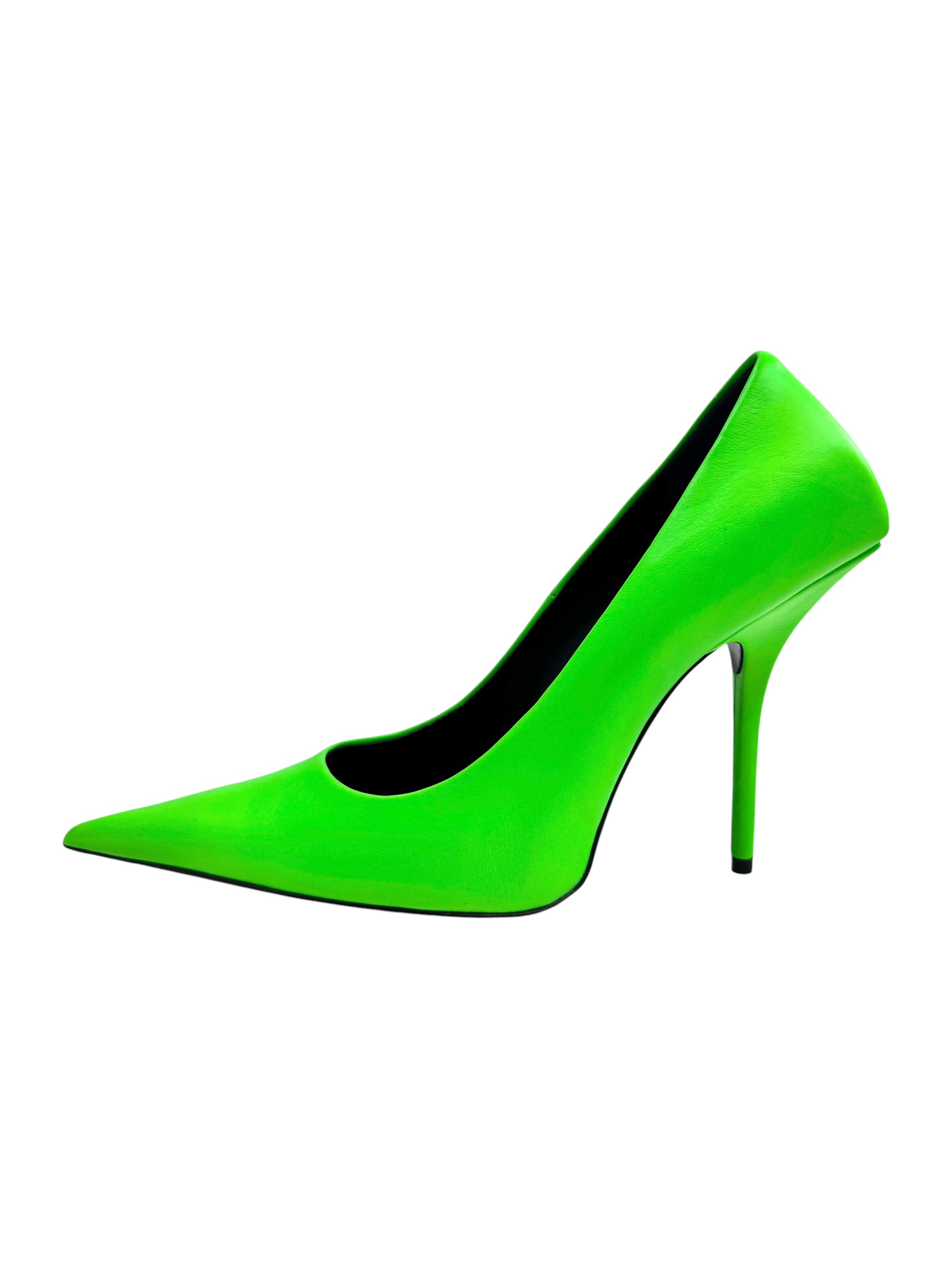 Balenciaga acid green pumps