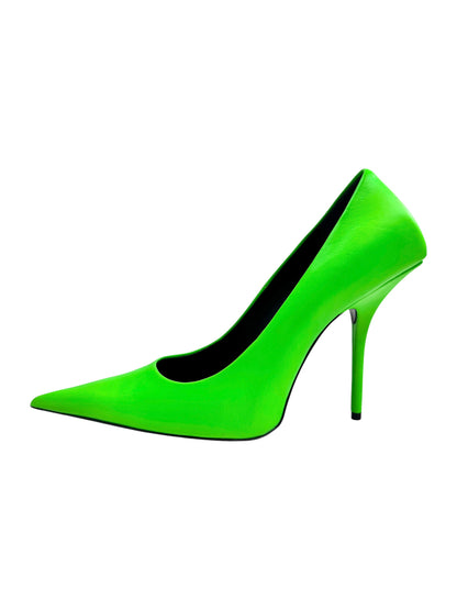 Balenciaga acid green pumps