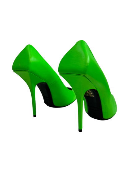 Balenciaga acid green pumps